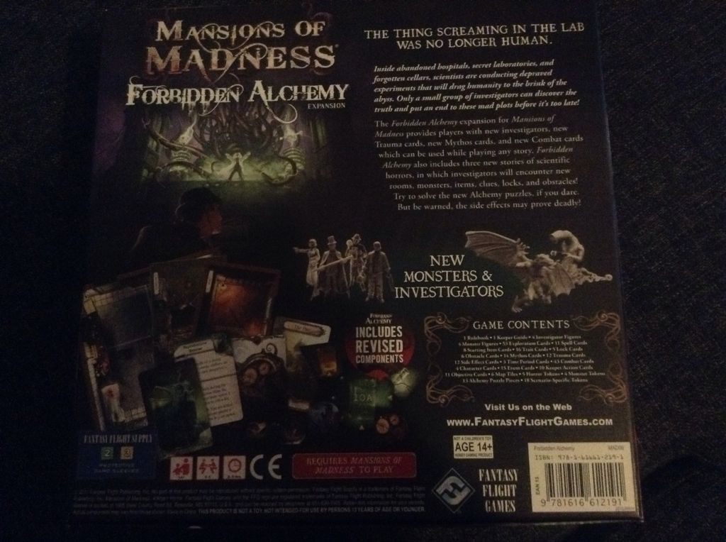 Mansions Of Madness: Forbidden Alchemy  (2-5) board game collectible - Main Image 2