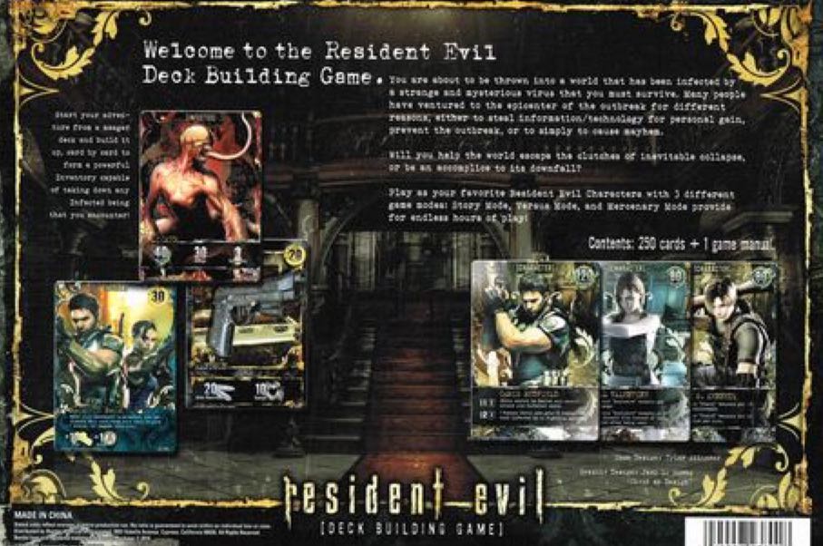 Resident Evil [Deck Building Game]  (1-4) board game collectible - Main Image 2