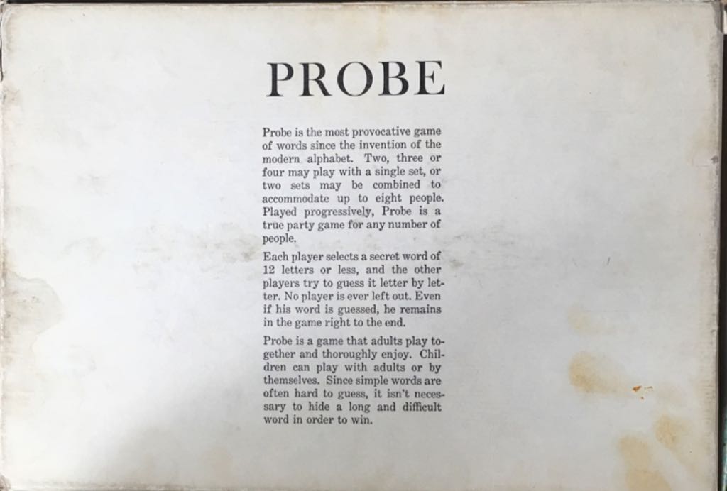 Probe  (2-4) board game collectible - Main Image 2