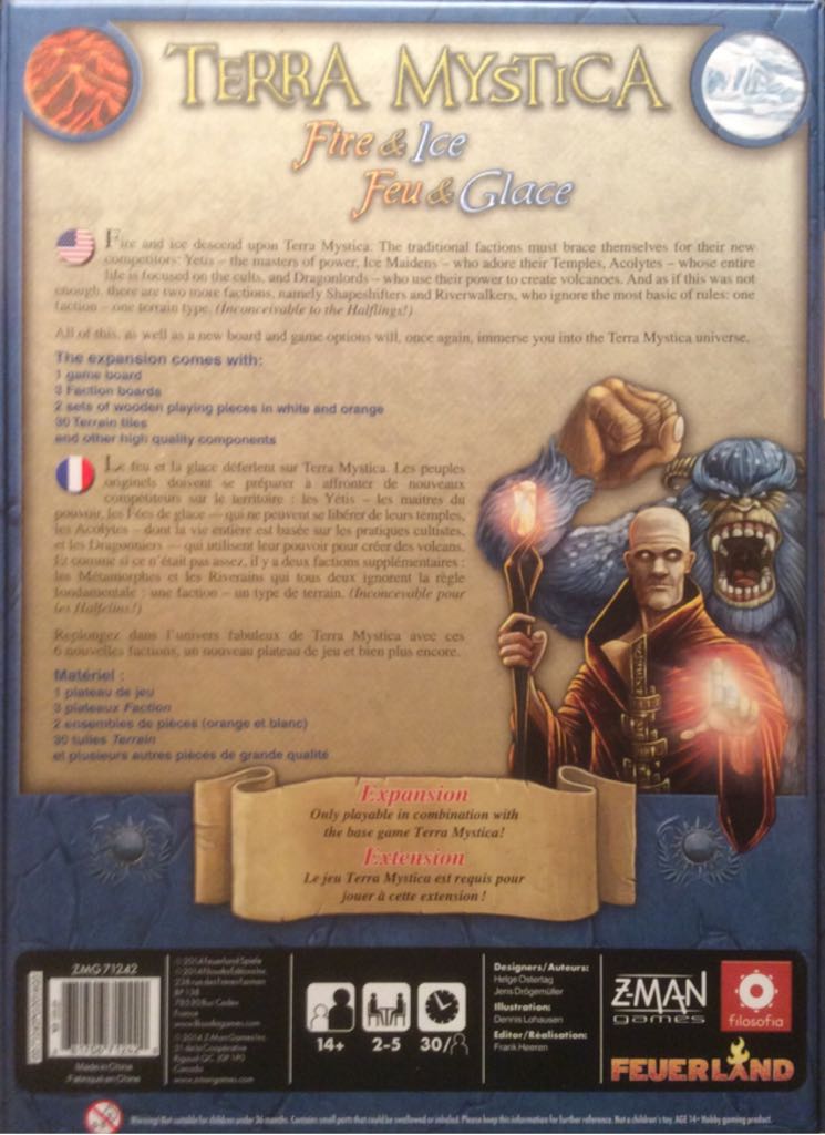 Terra Mystica: Fire And Ice  (2-5) board game collectible - Main Image 2
