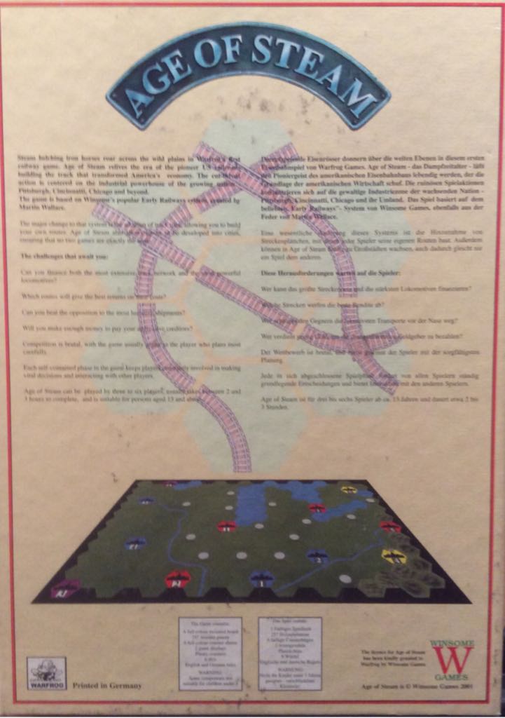 Age Of Steam  (3 - 6) board game collectible - Main Image 2