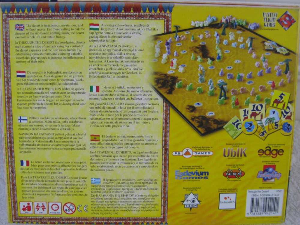 Through The Desert  (2-5) board game collectible - Main Image 3