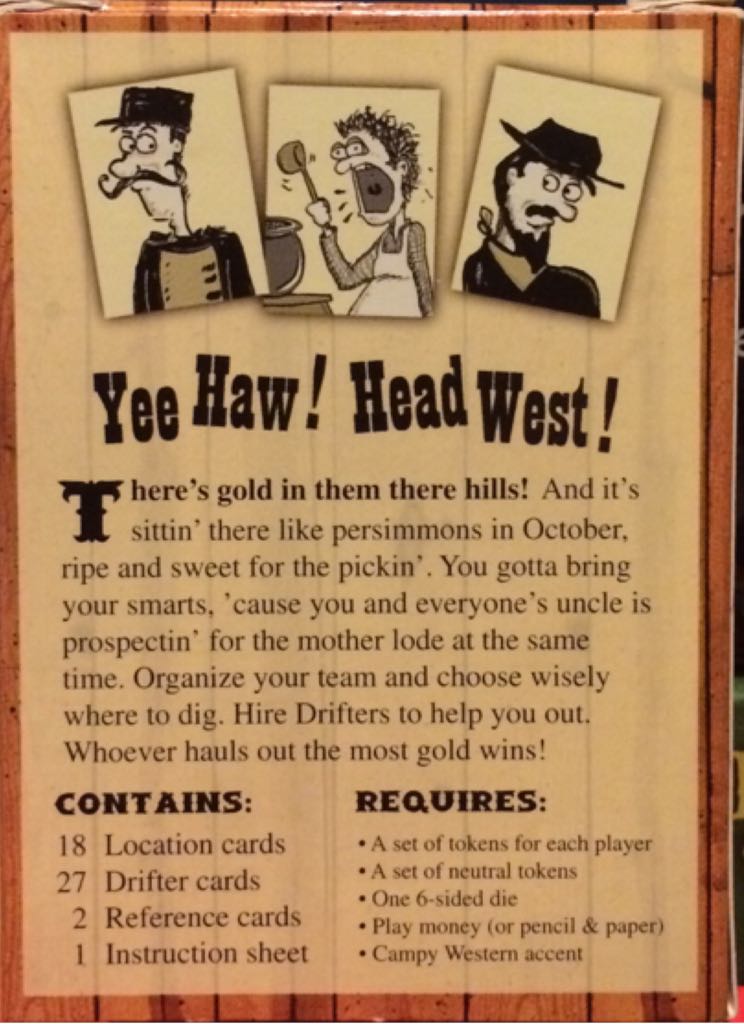 The Motherlode of Sticky Gulch  (2-4) board game collectible - Main Image 2