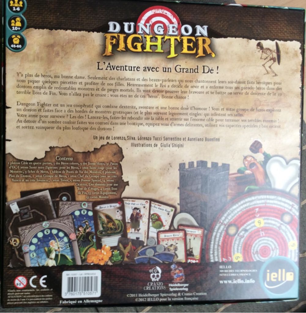 Dungeon Fighter  (1-6) board game collectible - Main Image 2