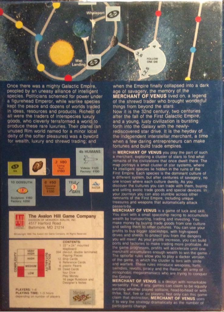 Merchant of Venus  (1 - 6) board game collectible - Main Image 2