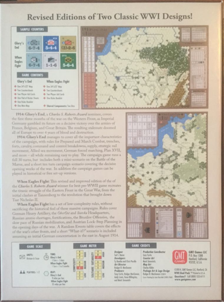1914 glorys End, when Eagles Fight  (1-2) board game collectible - Main Image 2