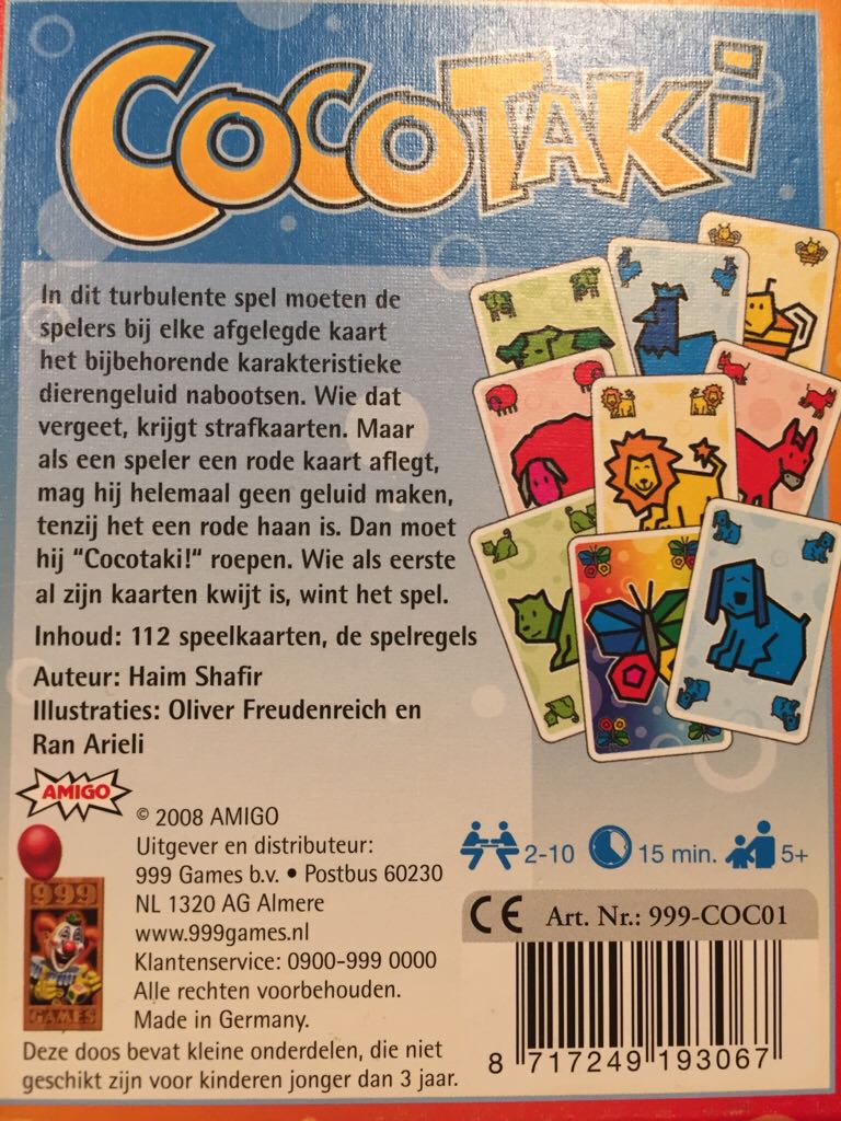 Cocotaki  (2-10) board game collectible - Main Image 2