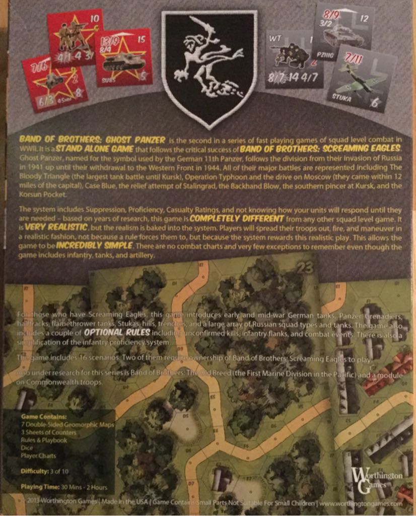 Band Of Brothers: Ghost Panzer  (2) board game collectible - Main Image 2