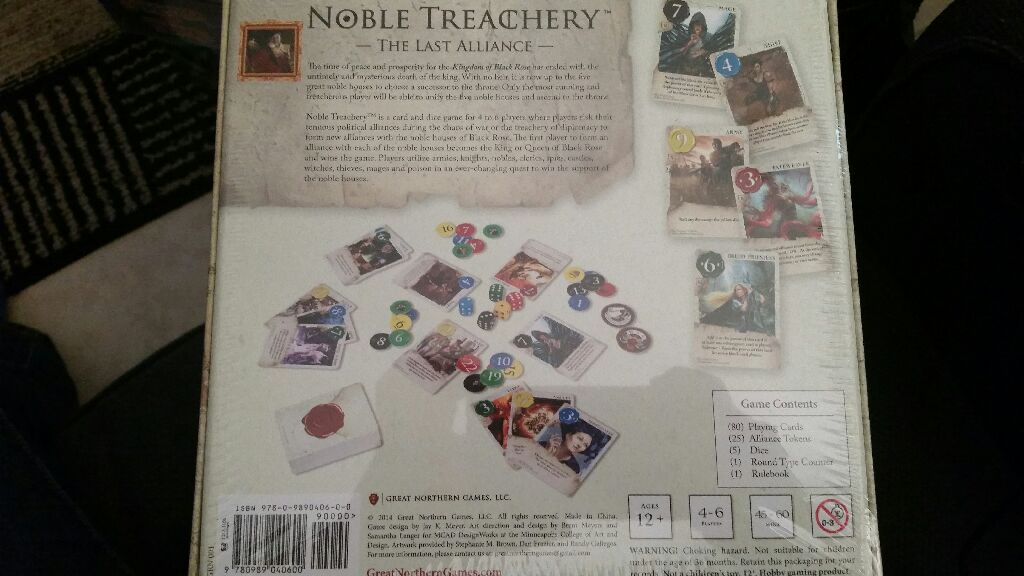 Noble Treachery  (4-6) board game collectible - Main Image 2