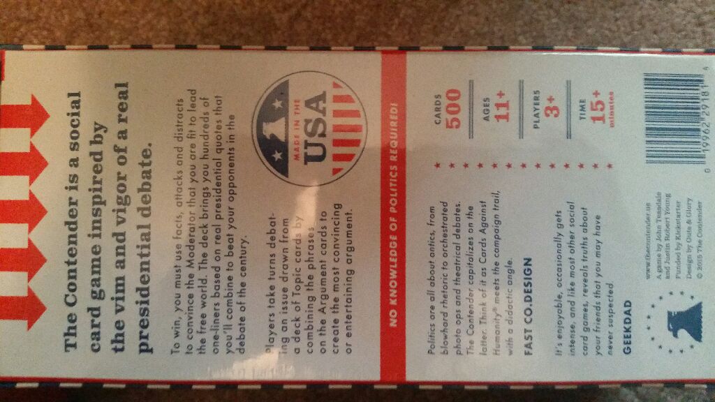 The Contender  (3+) board game collectible - Main Image 2