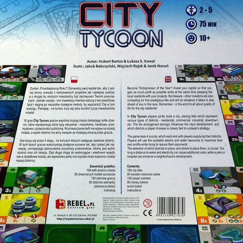 City Tycoon  (2-5) board game collectible - Main Image 2