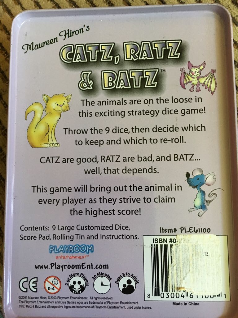 Catz, Ratz, & Batz  (2+) board game collectible - Main Image 2