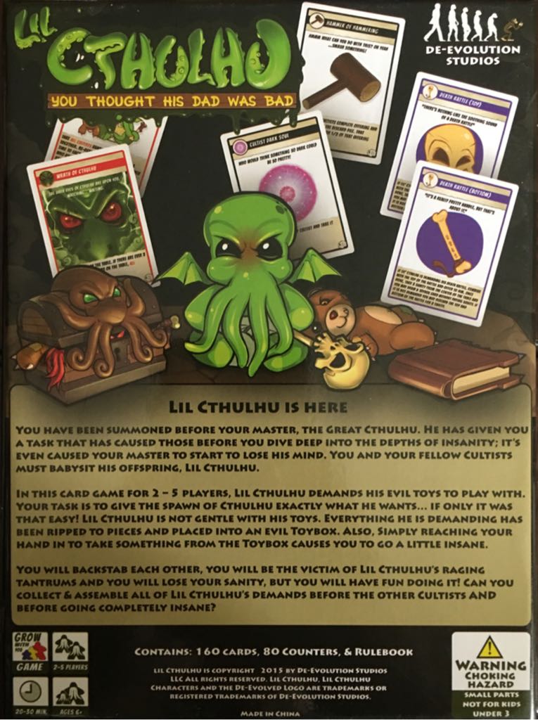 Lil’ Cthulhu  (2-5) board game collectible - Main Image 2