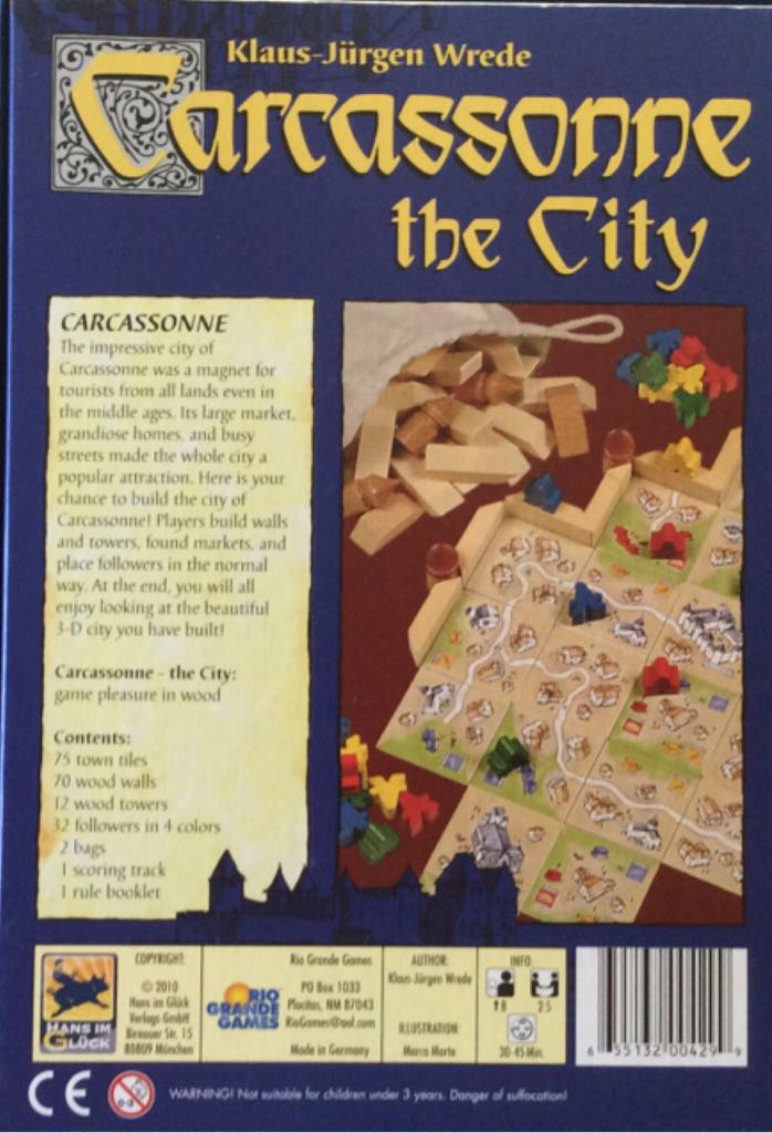 Carcassonne: The City  (2-4) board game collectible - Main Image 2