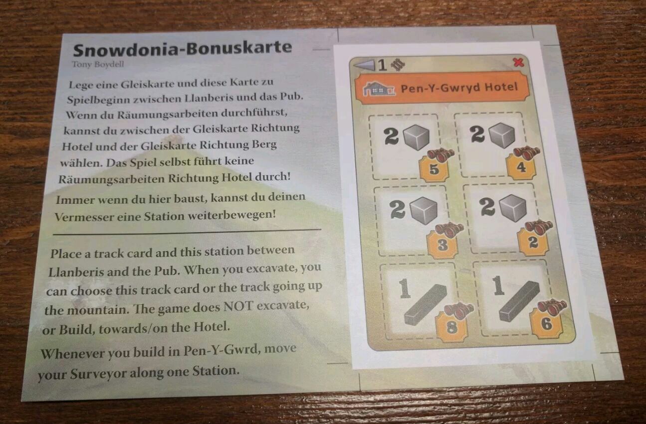 Snowdonia: Pen-Y-Gwyrd Hotel Expansion  (1-5) board game collectible - Main Image 2