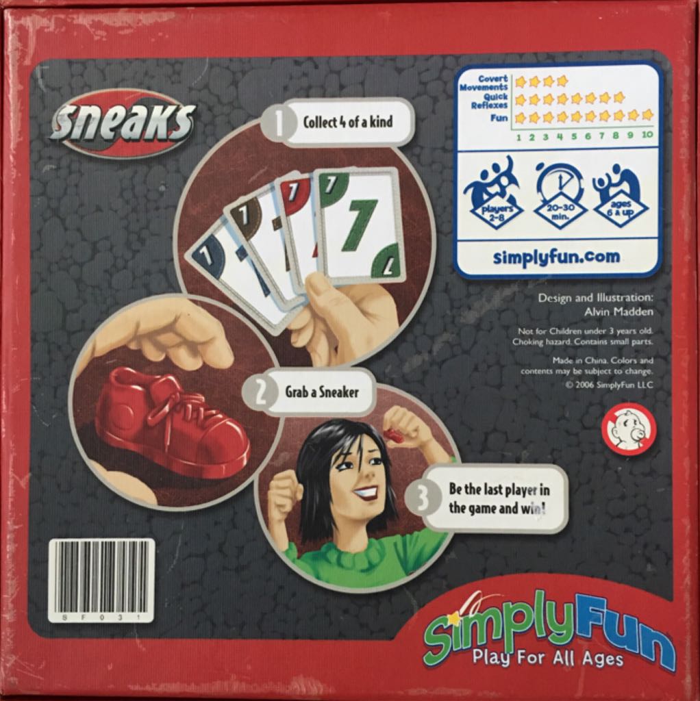Sneaks  (2-8) board game collectible - Main Image 2