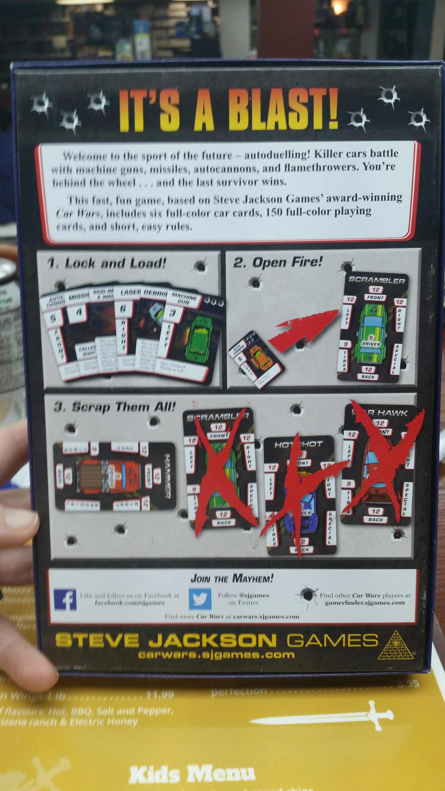 Car Wars The Card Game  (2-6) board game collectible - Main Image 2