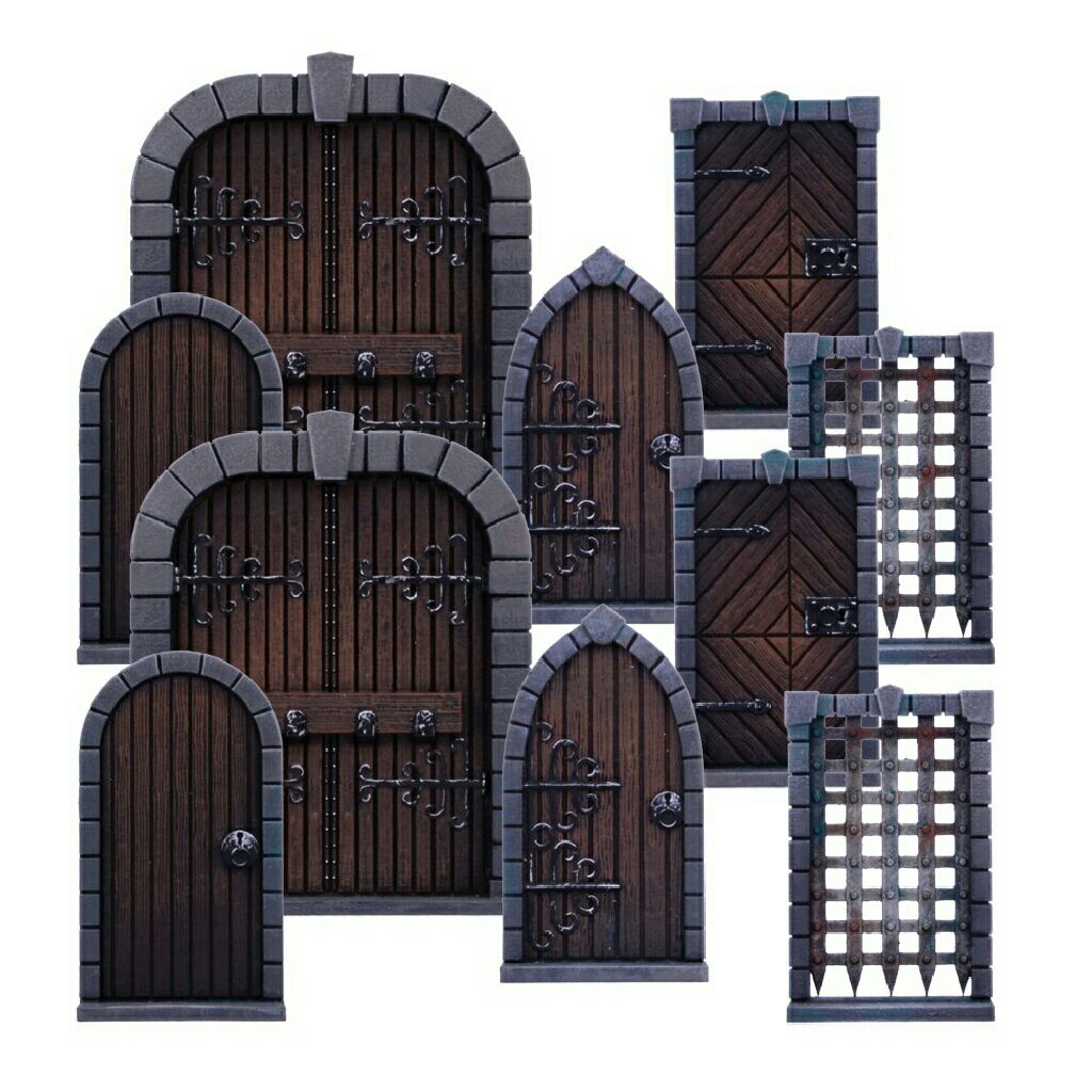Dungeon Saga: Dungeon Doors Pack  (2-5) board game collectible - Main Image 2