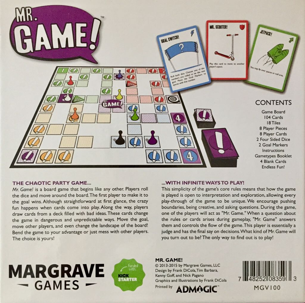 Mr. Game!  (4-8) board game collectible - Main Image 2