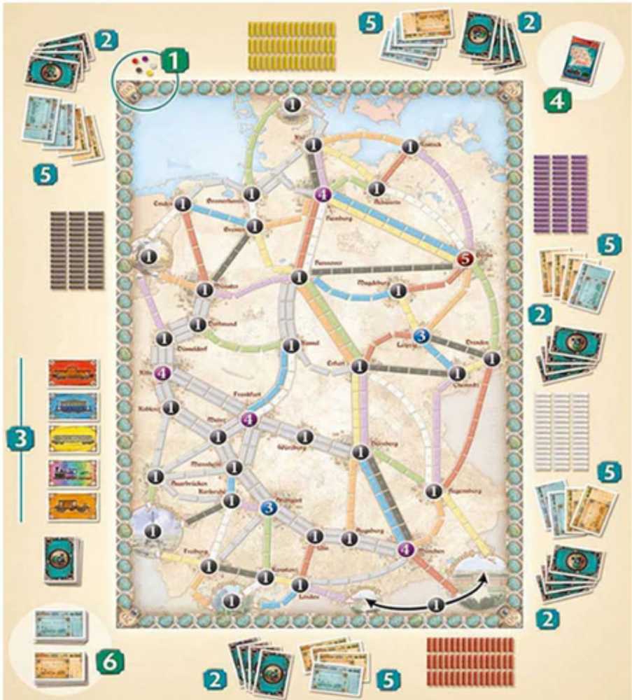 Ticket To Ride Germany  (2-5) board game collectible - Main Image 4