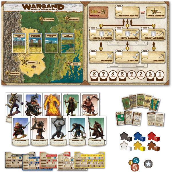Warband:  Against the Darkness  (2-5) board game collectible - Main Image 2