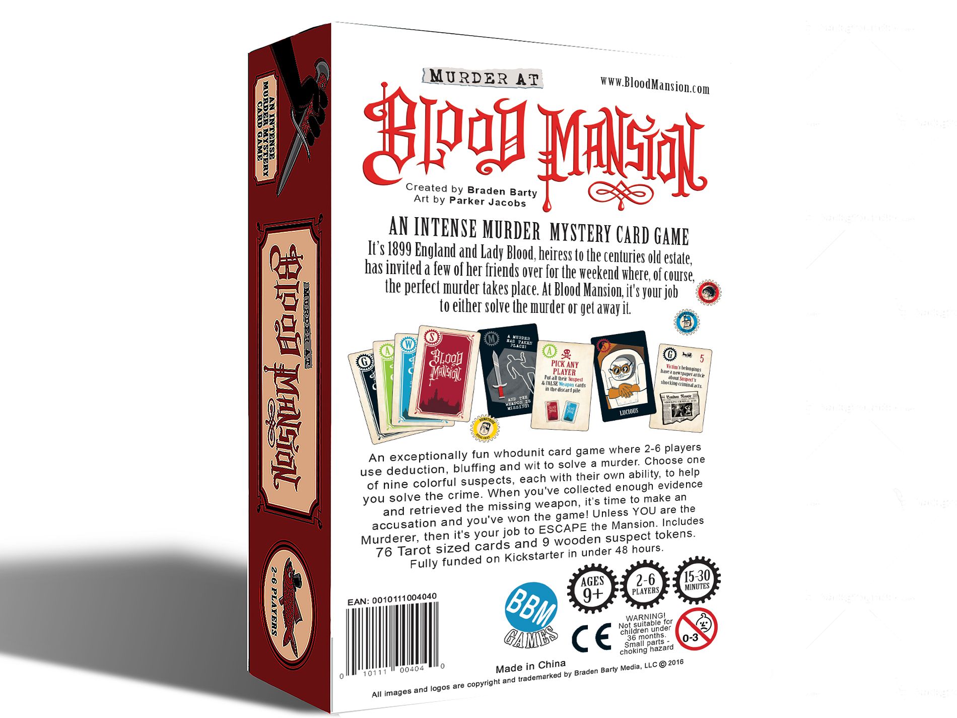 Murder At Blood Mansion  (2-6) board game collectible - Main Image 2
