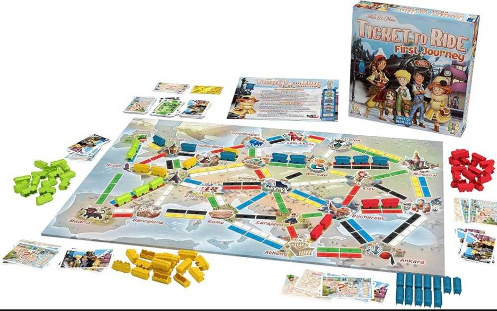 Ticket To Ride: First Journey (Europe)  (2-4) board game collectible - Main Image 3