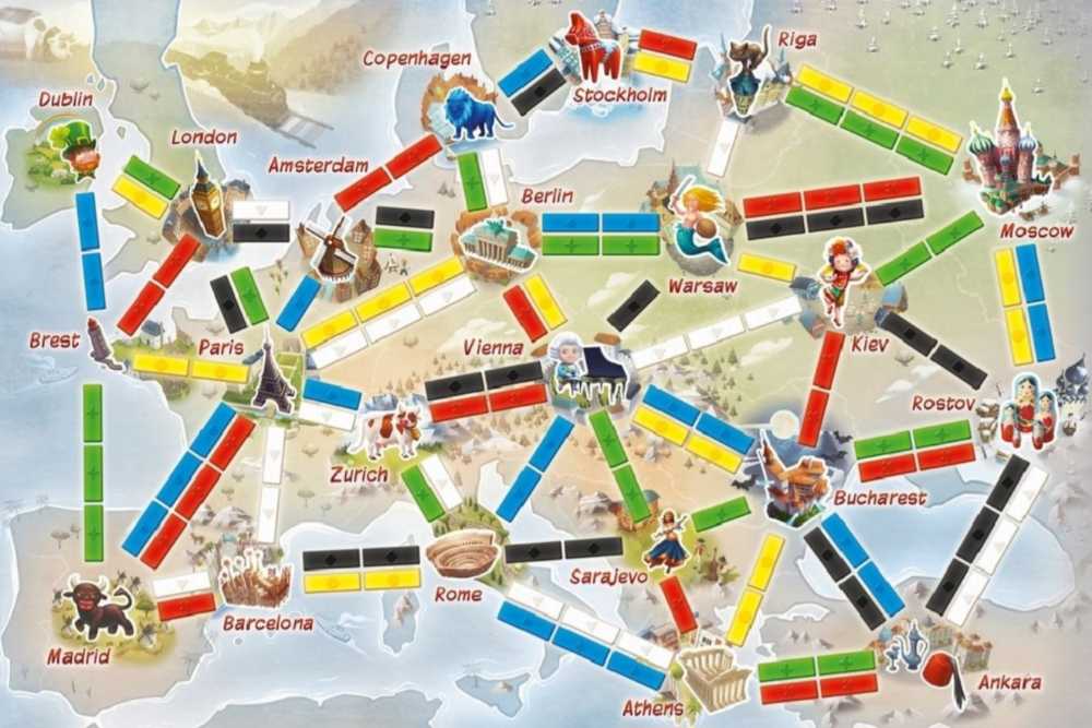 Ticket To Ride: First Journey (Europe)  (2-4) board game collectible - Main Image 4