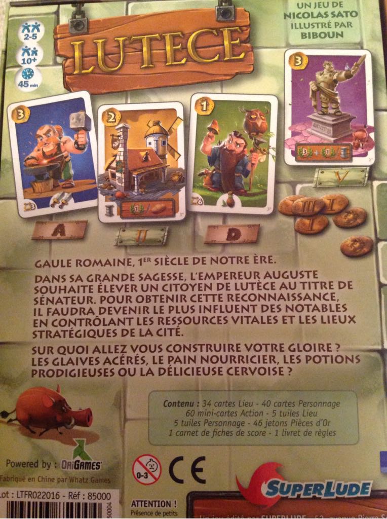 Lutece  (2-5) board game collectible - Main Image 2