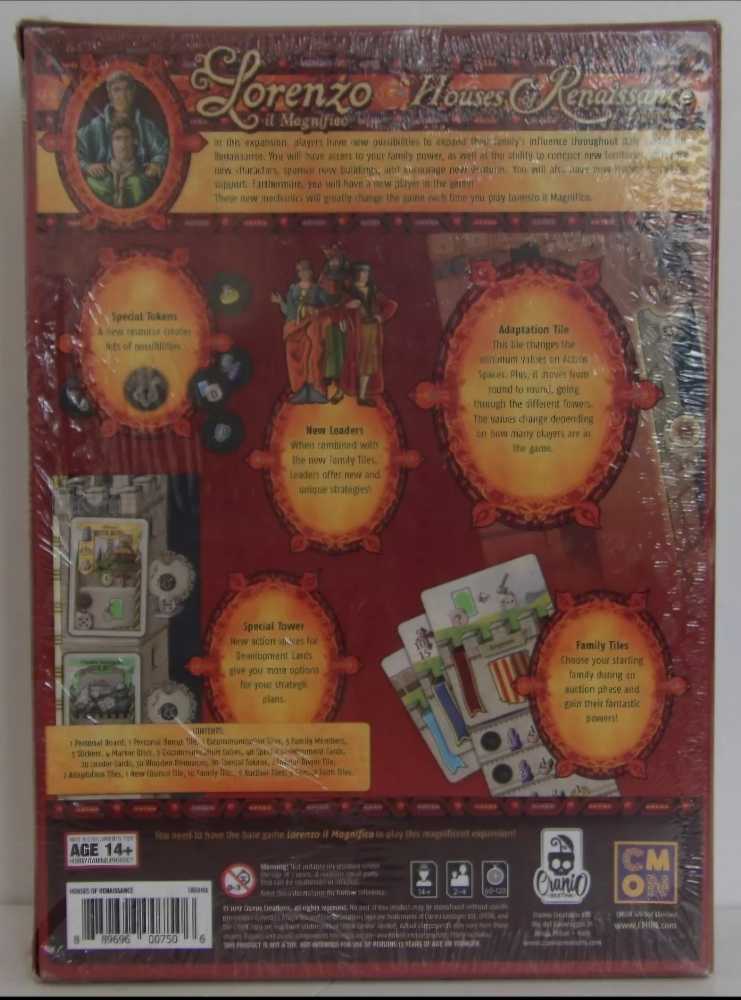 Lorenzo Il Magnifico: Houses of Renaissance  (2-5) board game collectible - Main Image 2
