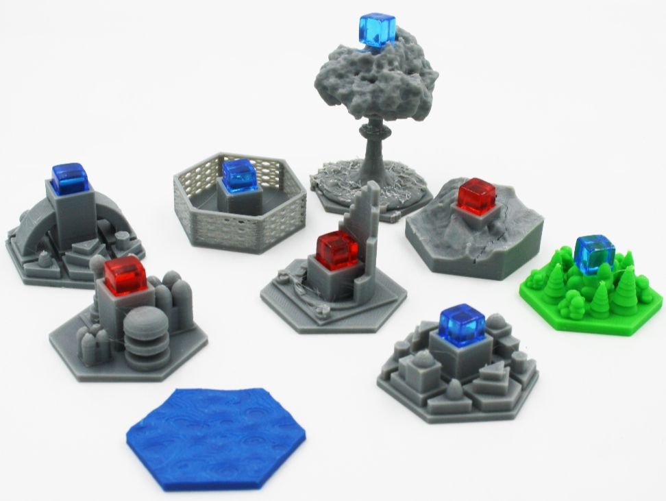 Terraforming Mars: 3D Game Tiles  (1-5) board game collectible - Main Image 2