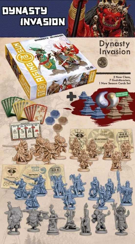 Rising Sun: Dynasty Invasion Expansion (KS)  (3-6) board game collectible - Main Image 4