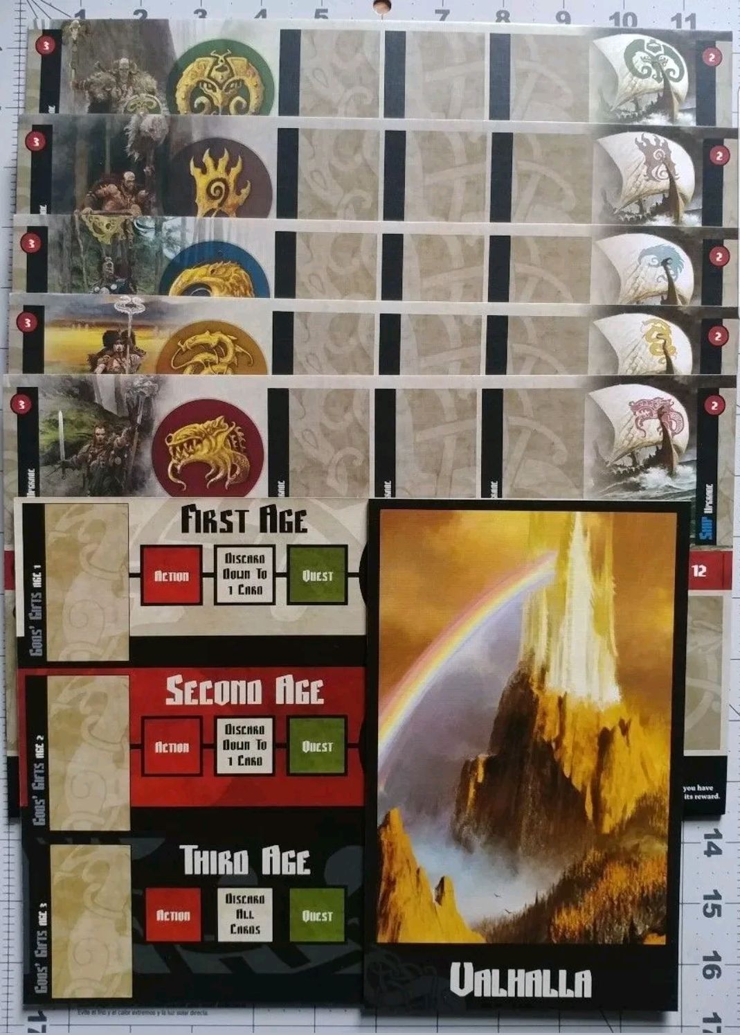 Blood Rage: Promo Thick Card Clan - Valhalla & Age Track Boards  (2-4) board game collectible - Main Image 1