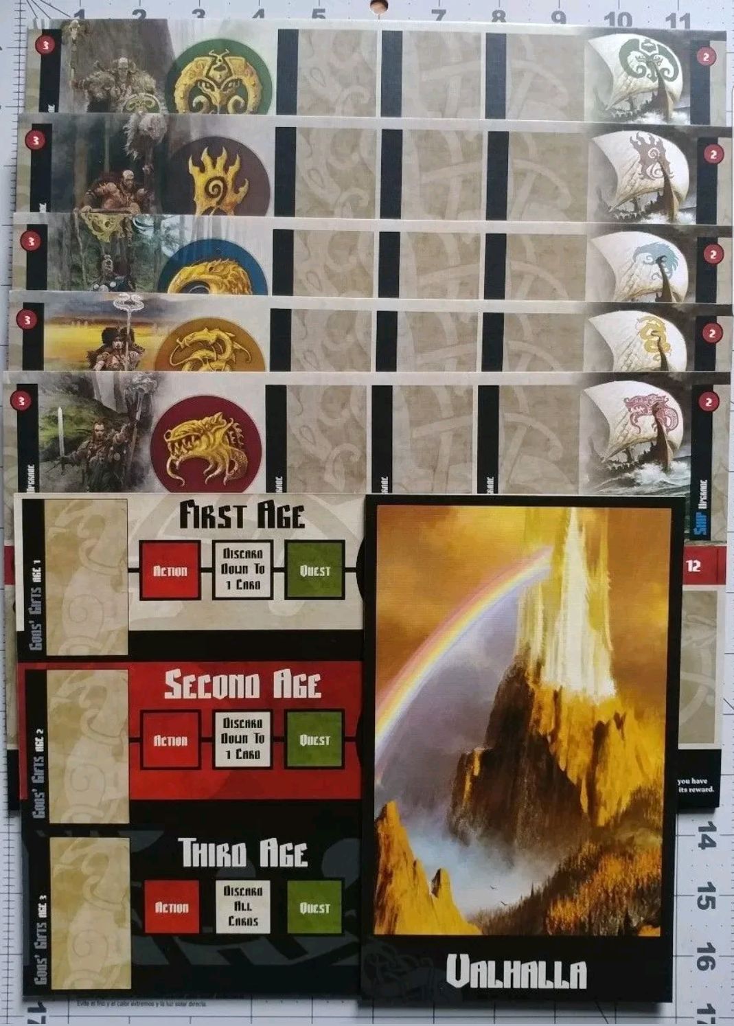 Blood Rage: Promo Thick Card Clan - Valhalla & Age Track Boards (2-4) board game collectible - Main Image 1