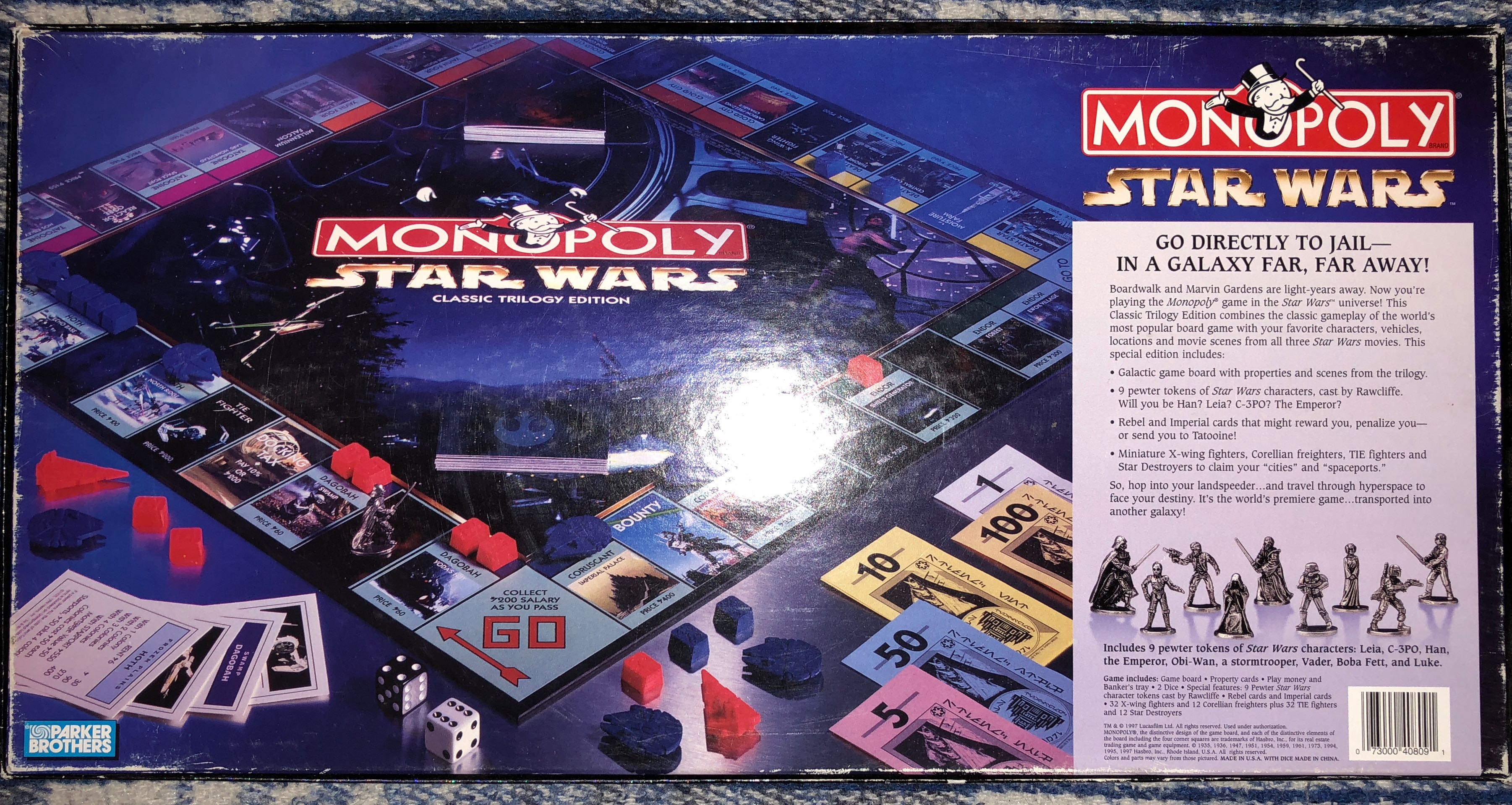 Monopoly: Star Wars Classic Trilogy Edition  (8) board game collectible [Barcode 073000408091] - Main Image 2