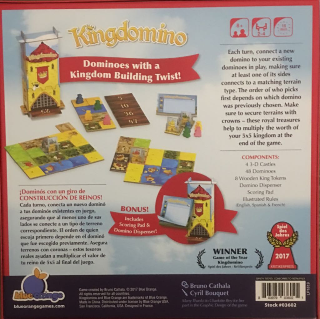 Kingdomino  (4) board game collectible [Barcode 803979036021] - Main Image 2