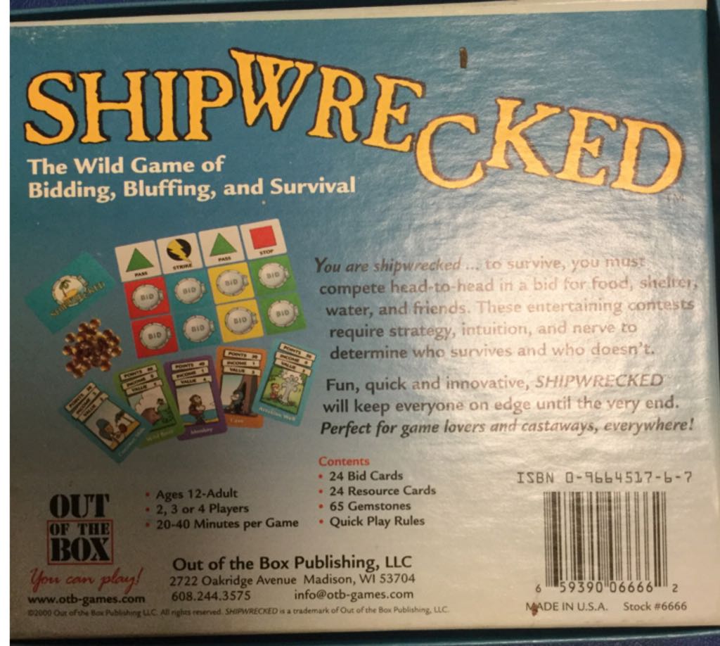 Shipwrecked  board game collectible - Main Image 2