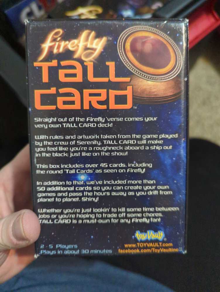 Firefly: Tall Card  (2 - 5) board game collectible [Barcode 651174230061] - Main Image 2