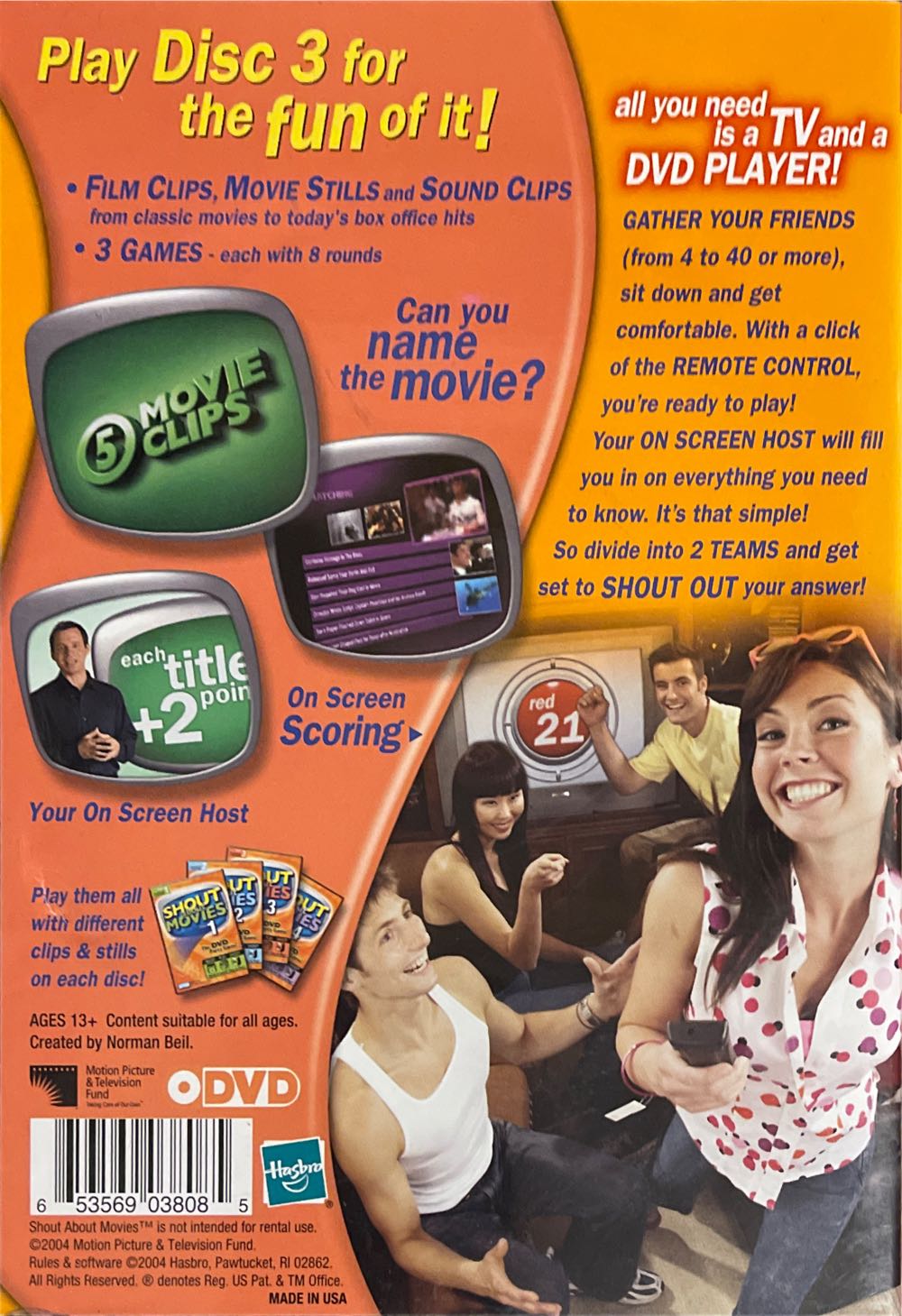 Shout About Movies (Disc 3)  (2+) board game collectible [Barcode 653569038085] - Main Image 2