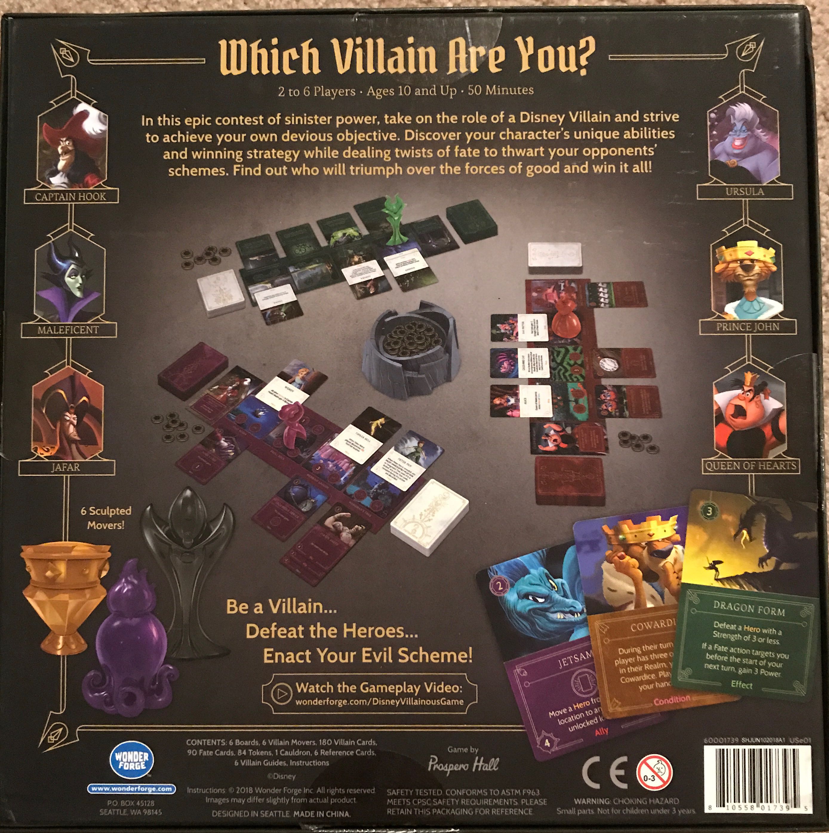 Disney Villainous  (2-6) board game collectible [Barcode 810558017395] - Main Image 2