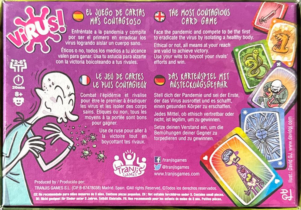 Virus!  (2-6) board game collectible [Barcode 9788460659662] - Main Image 2