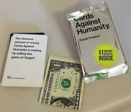 Cards Against Humanity: Retail Product  (4+) board game collectible - Main Image 3