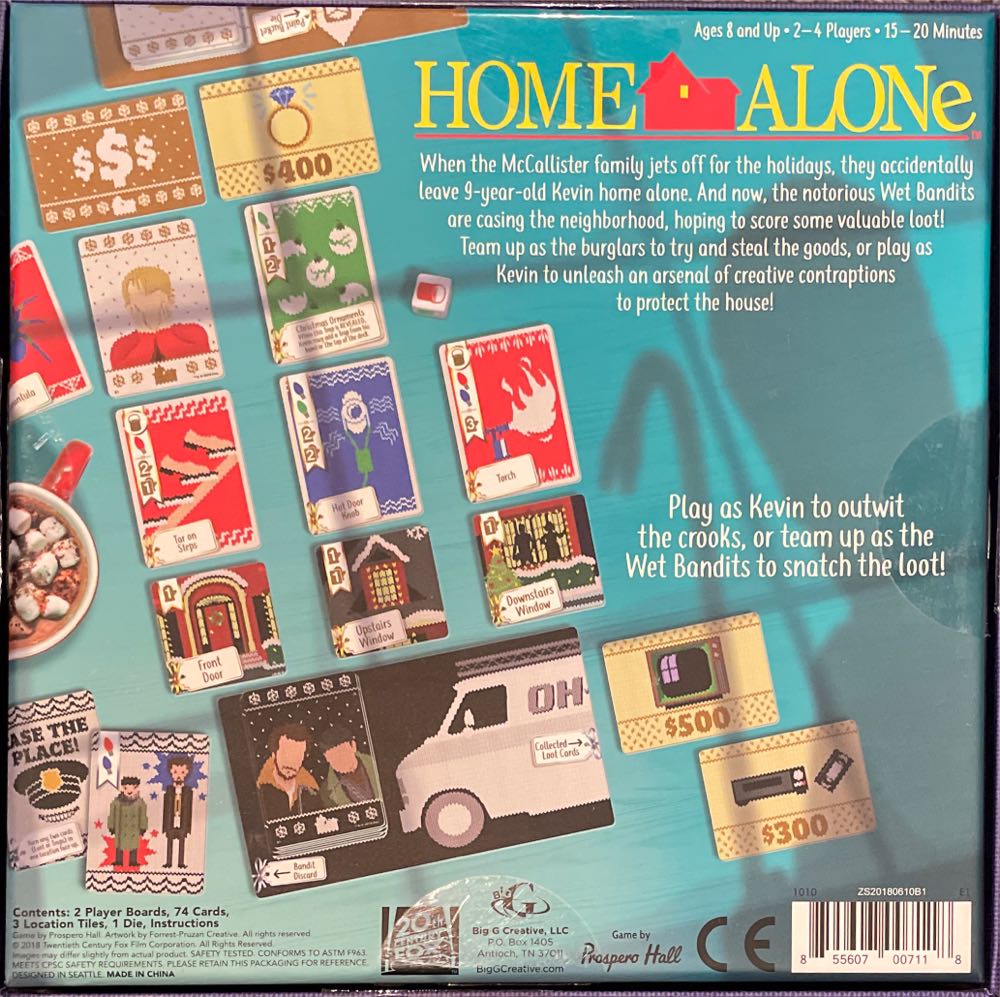 Home Alone Game  (2 to 4) board game collectible [Barcode 855607007118] - Main Image 2