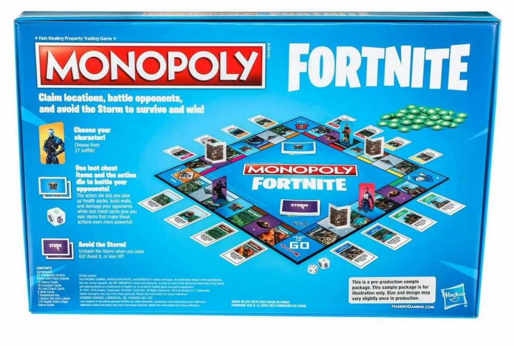 Monopoly: Fortnite  (2-7) board game collectible [Barcode 630509810628] - Main Image 4