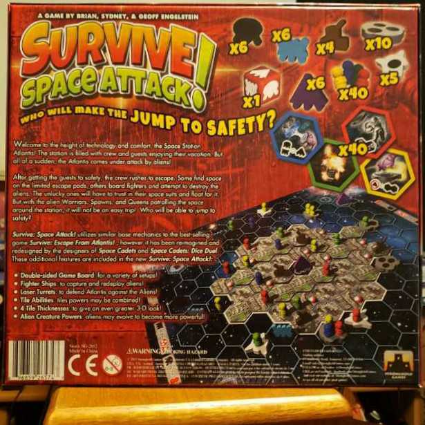 Survive! space attack  (2-4) board game collectible [Barcode 696859265747] - Main Image 2