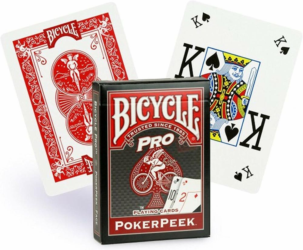 Bicycle PokerPeek Red Playing Cards  board game collectible [Barcode 073854014561] - Main Image 2