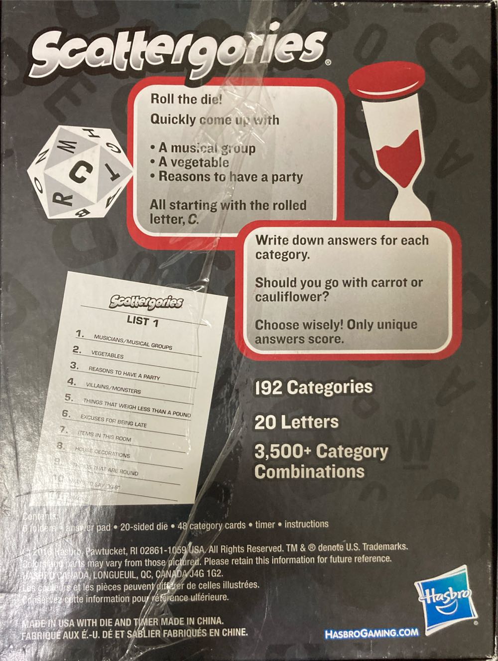 Scattergories  (2-6) board game collectible [Barcode 630509538614] - Main Image 2