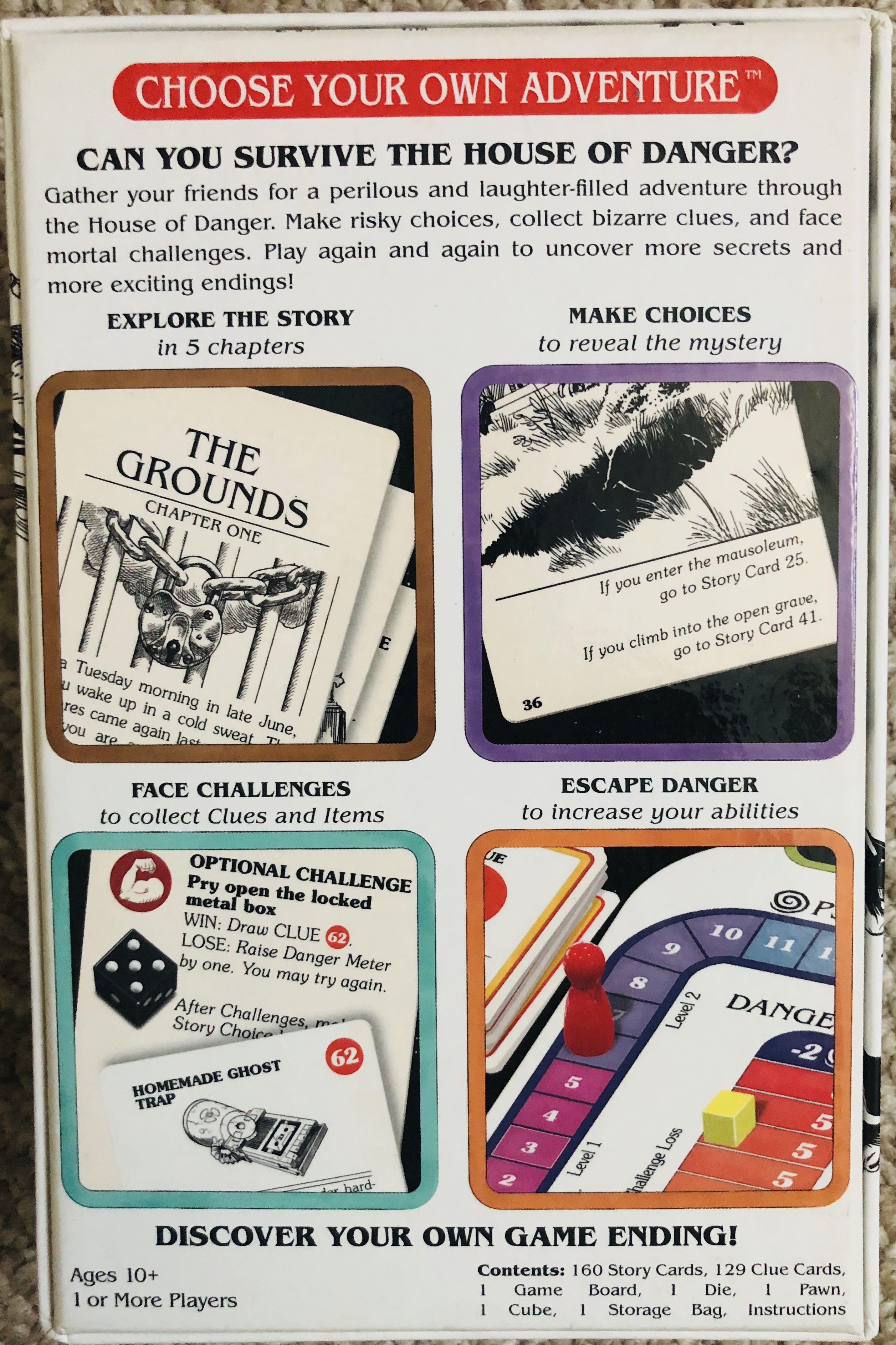 Choose Your Own Adventure: House of Danger  (1+) board game collectible [Barcode 841333105761] - Main Image 2