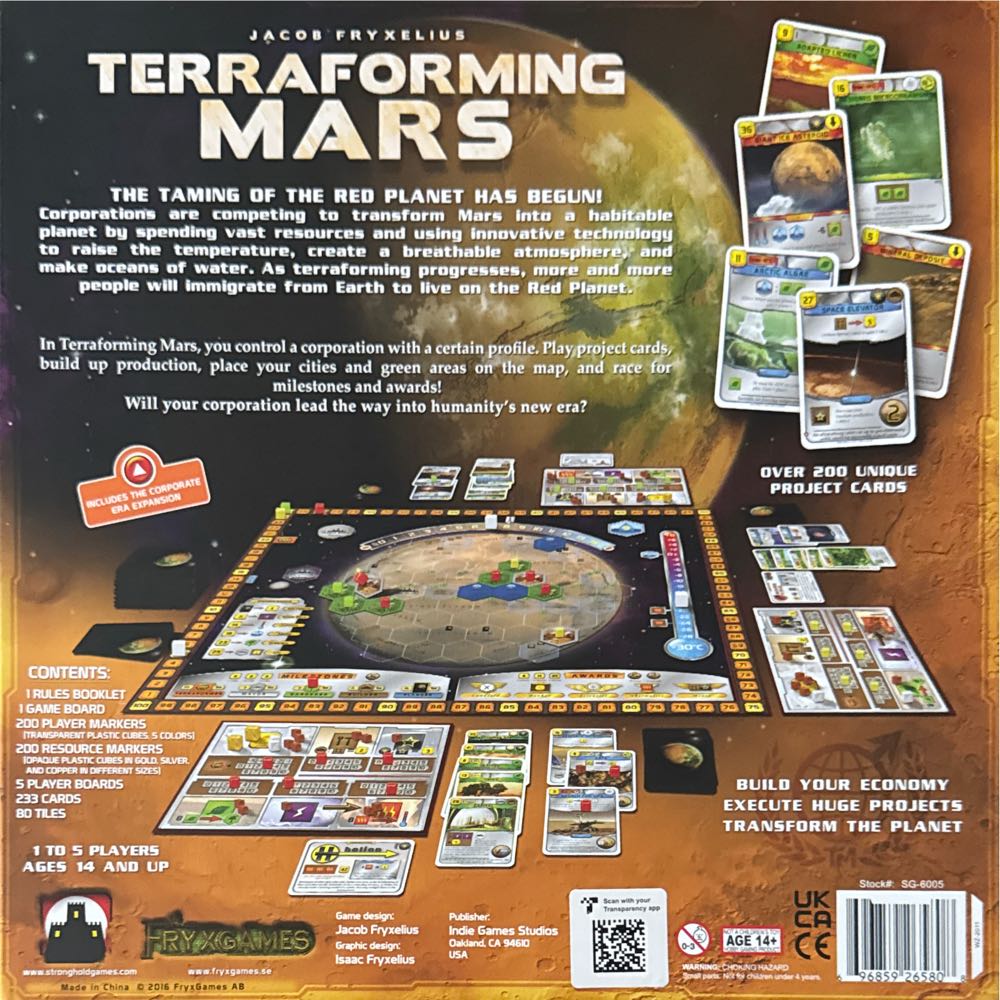 Terraforming Mars  (1-5) board game collectible [Barcode 5425037740043] - Main Image 2