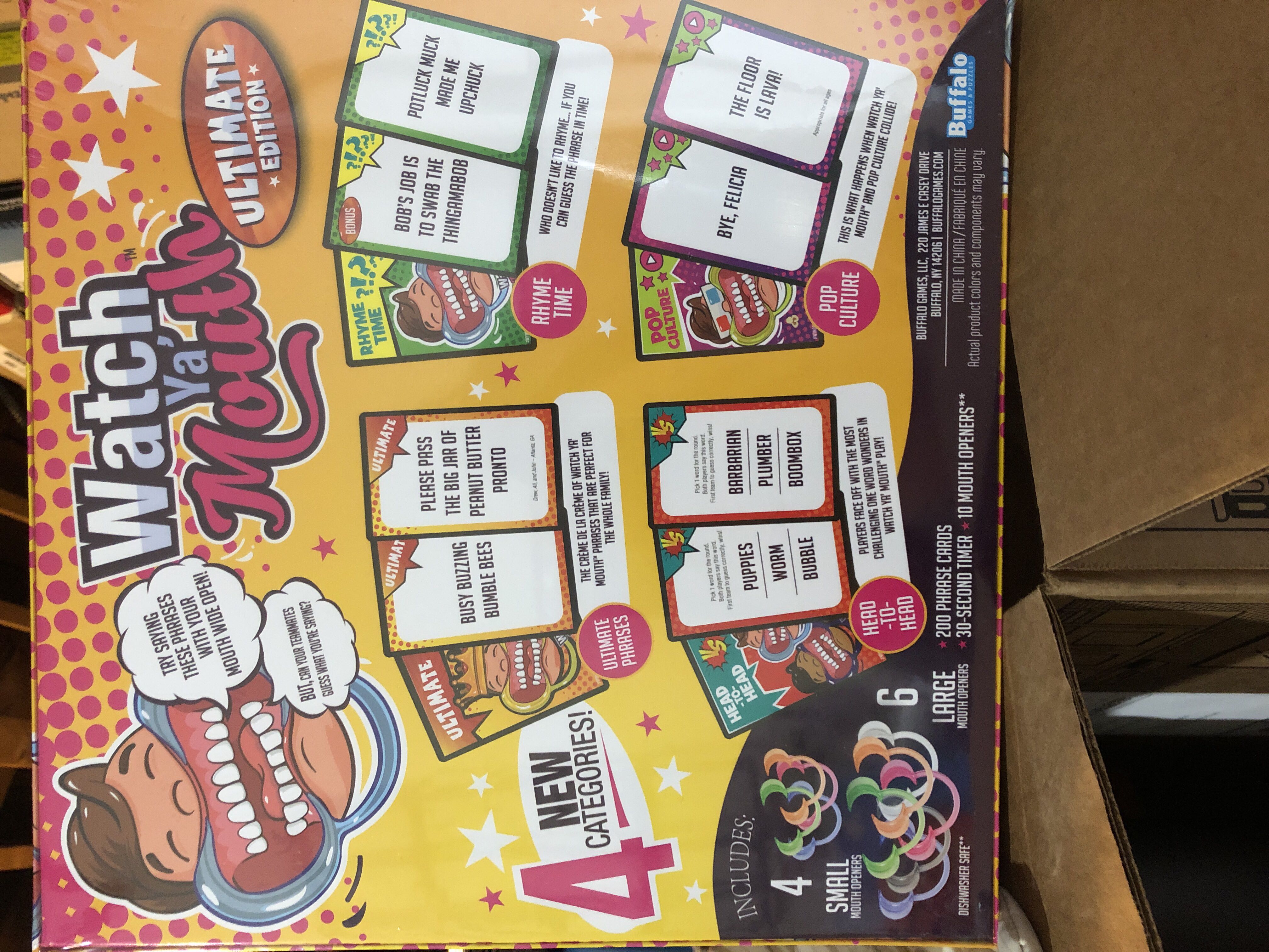 Watch Ya Mouth (Ultimate Edition)  (3-10 Players) board game collectible [Barcode 079346001385] - Main Image 2